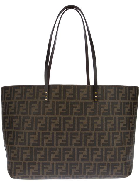 fendi tote canvas|fendi monogram shopper tote.